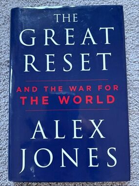 The Great Reset by Alex Jones - Navy Blue & Red Hardcover